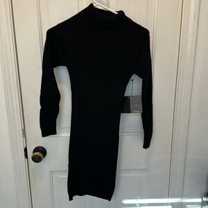 Area Stars black knit turtleneck dress. Size medium. NWT.